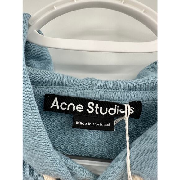 Acne Studios Powder Blue Hooded Pullover Sweatshirt Unisex Size Small NWT - Picture 6 of 8